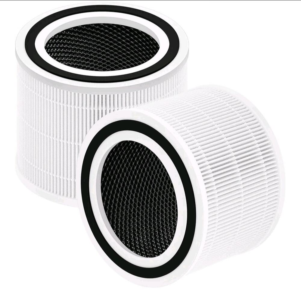 2 Pack CORE 300-RF True Hepa 3-Stage MERV13 Filters Replacements By COKWAIR